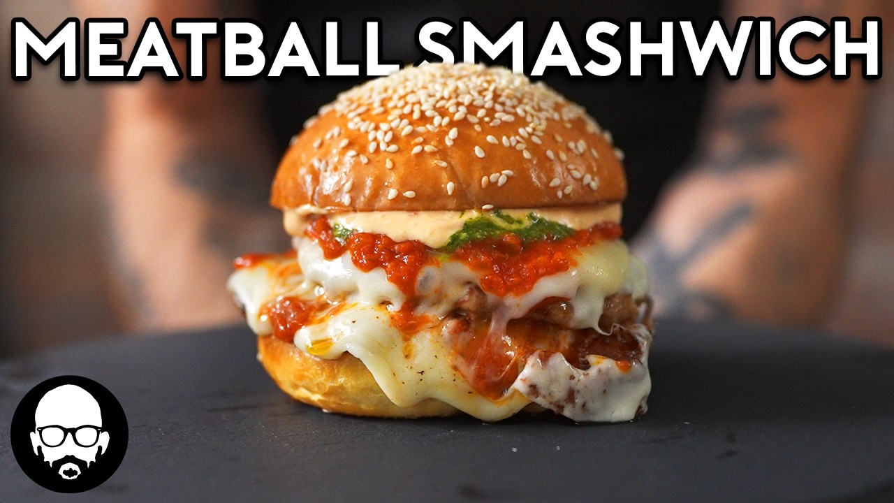 Meatball Smash Burger (Meatball Sub in Burger Form)