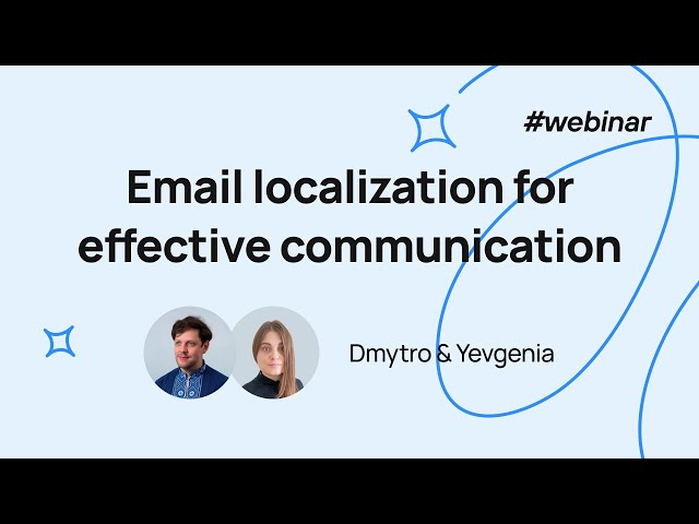 Email localization for effective communication