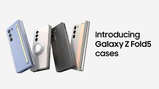 Origineel Samsung Galaxy Z Fold 5 Hoesje Standing Case Strap Graphite Hoesjes