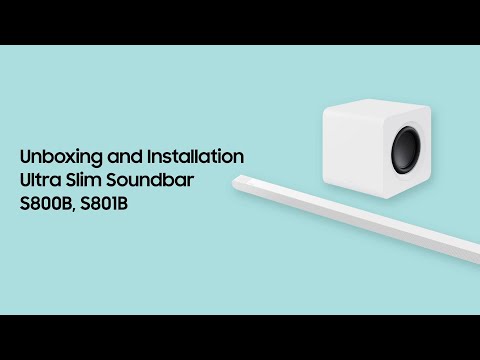 Ultra Slim Soundbar: How to unbox and install | Samsung