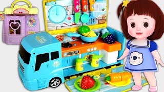 Baby Doli and Truck kitchen food cooking