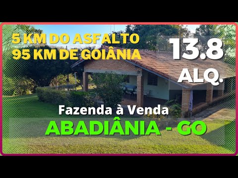 13.8 ALQ EM ABADIÂNIA - FAZENDA A VENDA EM GOIAS [🌱DUPLA APTIDÃO🐄] Zap 62.99972-2000 #agro #fazenda