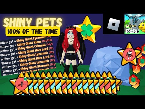 100% SHINY LUCK!  and how I got it. Collect All Pets - Roblox