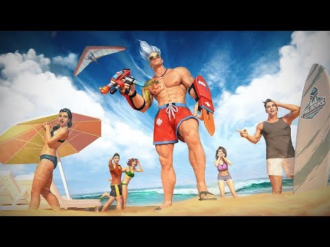 Paladins 2.7 Sun & Moon - Koga New Skin Shore Patrol Koga, Voice Gameplay