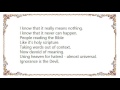 Hoodoo Gurus - Dead Sea Lyrics