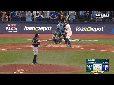 CLUTCH GENE 🚨 George Springer hits go-ahead three-run home run to give Blue Jays lead in ALCS Game 7