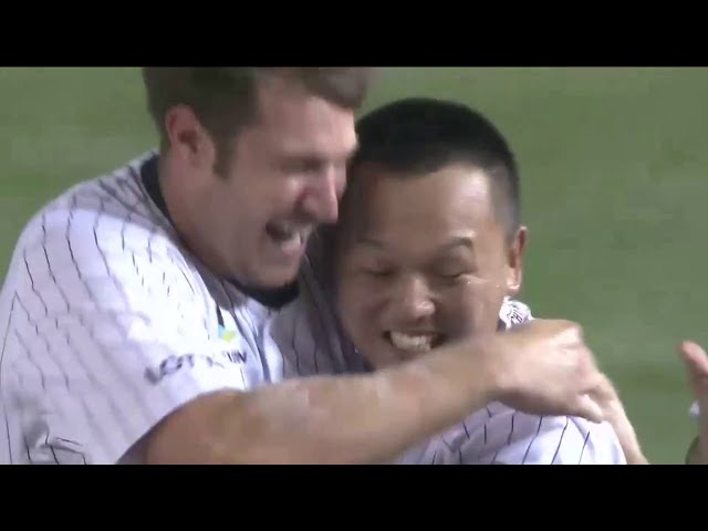 【9回裏】マリーンズ・サヨナラ勝ち!! 決めたのは2年目捕手・田村龍弘!!  2014/8/19 M-Bs