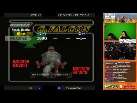 PWNS 27 - Melee - FT5 MM - FIJA (Marth) vs thespymachine (Falcon)