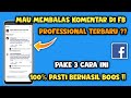 Cara Membalas Komentar Di Facebook Pro Balas Komentar Di Fb Pro