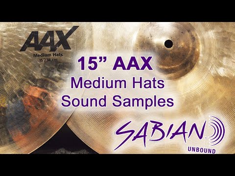 Sabian 15" AAX Medium Hi Hats Sound Samples