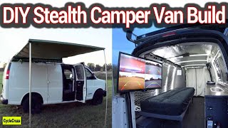 Ultimate DIY Budget Stealth Camper Van Build | Tiny Home Moto Van