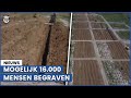 Schokkende beelden: drone filmt massagraven buiten Marioepol