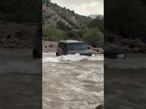 Land Cruiser Prado 250 Deep River Water Crossing Test 🔥 #automobile #offroad #4x4