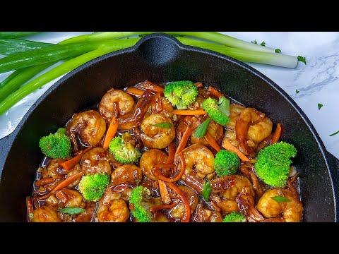 HONEY GARLIC SHRIMP AND BROCCOLI | HONEY BUTTER SHRIMP | QUICK SHRIMP DINNER || FRUGALLYT