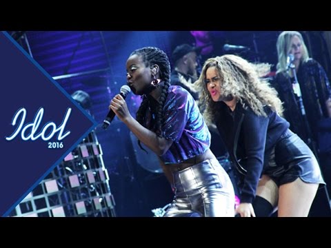Renaida Braun sjunger Run the world (Girls) i Idol 2016 - Idol Sverige (TV4)