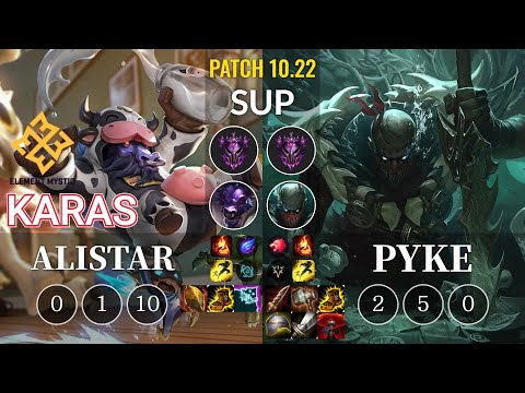 EM Karas Alistar vs Pyke Sup - KR Patch 10.22