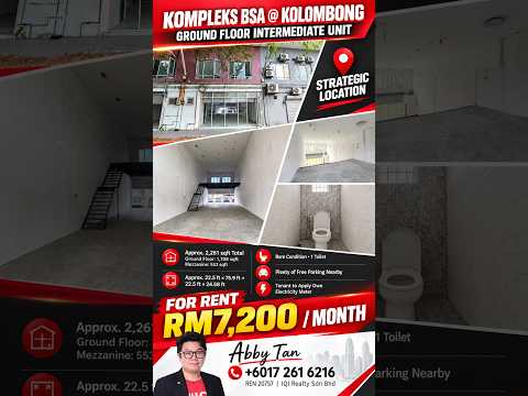 Kompleks BSA @ Kolombong | Ground Floor | Inter | Strategy Location video