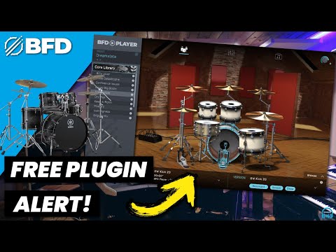 FREE PLUGIN ALERT 🚨 BFD PLAYER + CORE DRUMS LIBRARY (Drum VI) 🥁