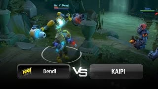 Dendi gets Firstblood & Denied @ EIZO DOTA2 Cup