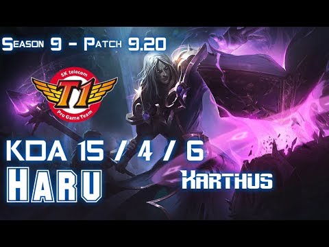 SKT T1 Haru KARTHUS vs LEE SIN Jungle - Patch 9.20 EUW Ranked