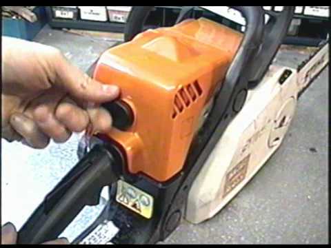 HOW TO ADJUST IDLE SPEED  on STIHL MS 170 180C Chainsaw