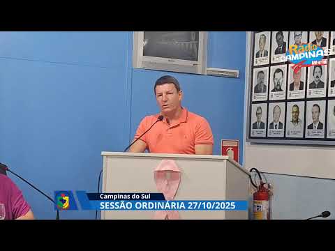 Sessão Ordinária Campinas do Sul 27/10.