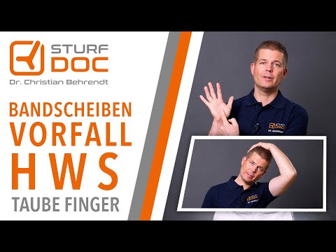 Cervical disc herniation - numb fingers?