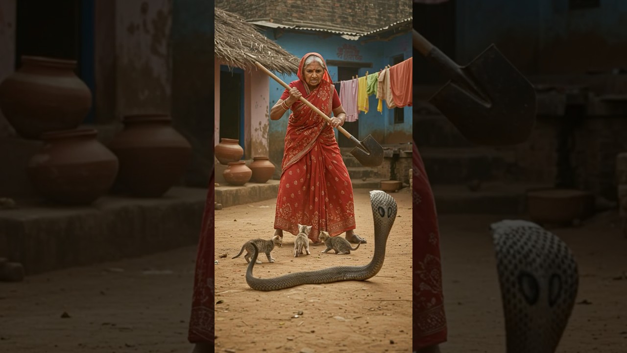 Cobra Attacks Kittens… But Grandma Strikes Back Hard!