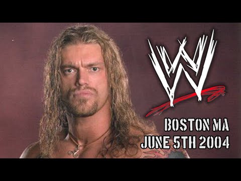 WWE Boston, MA June 5th, 2004 (Chris Benoit vs Triple H vs Kane) :: New England Wrestling History