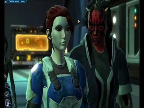 (Minor spoilers) SWTOR - Light sided Bounty Hunter run through Black Talon part 2 (Dialogue only)