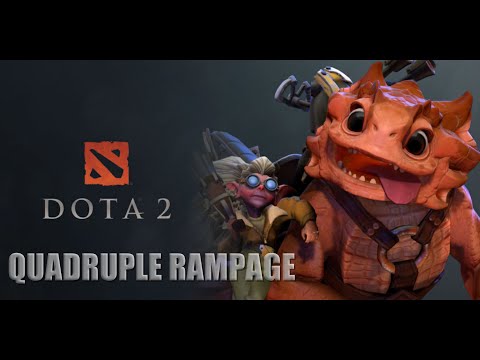DOTA2 12v12 QUADRUPLE RAMPAGE X4 SNAPFIRE