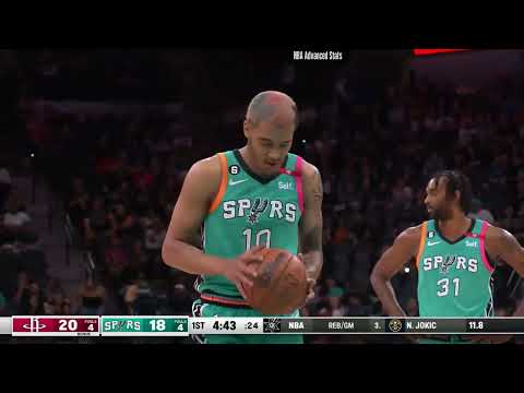 Jeremy Sochan 14 pts 6 reb 2 stl vs Houston Rockets | 2023-03-04