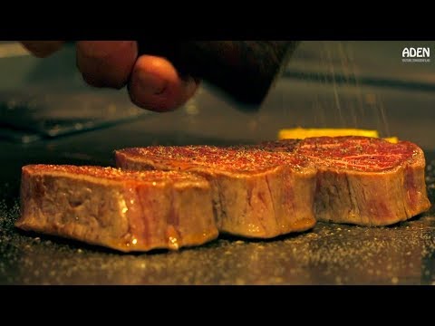 Rare Wagyu Beef - Teppanyaki in  Kyoto Japan
