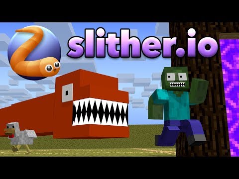 SLITHER.iO CHALLENGE - Minecraft Animation