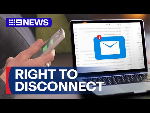Australians allowed to ignore work-related calls, texts, and emails after hours | 9 News Australia
