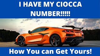 How to find your Ciocca Reservation Number (I GOT MINE!) C8 Corvette Z06