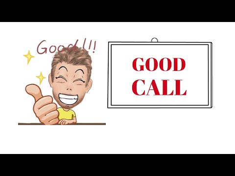 English Tutor Nick P Noun Phrase (334)  A Good Call - Origin - Animated