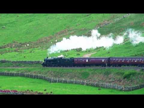 LMS 48151 Storms up the Grade to AisGill with the  "Dalesman".