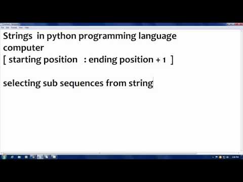 Python tutorial in Hindi 06 Selecting Sub Sequences strings part 2