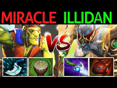 Miracle- [Batrider] VS IllidanSTR [Phantom Lacner] Dota 2 EU Ranked