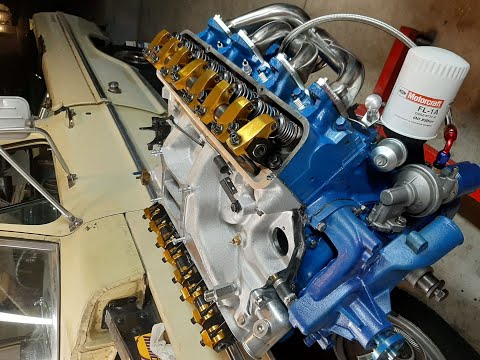 Ford Fe 390 Rebuild part 5. Installing Edlebrock Intake Manifold And First Start!!!!