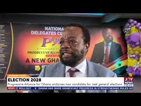 2028 Elections: Progressive Alliance for Ghana endorses new candidate for next general elections