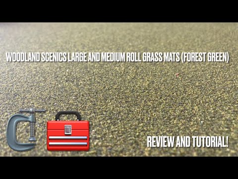 Review and Tutorial: Woodland Scenics: Large and Medium roll Grass Mats (Forest Green) 🧰🗜