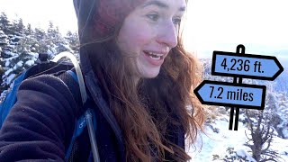 Hiking Mt. Killington in sub-freezing weather