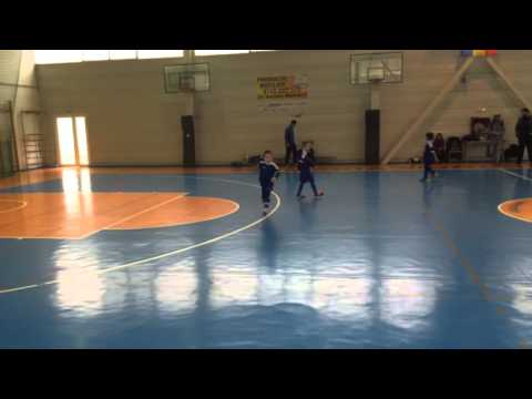 Unul dintre cele 8 goluri ale echipei Junior Galați (Brasov Indoor Cup 2016 - U7)