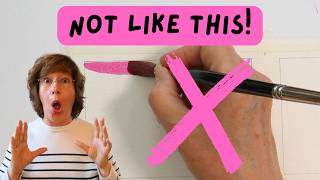 4 Easy Ways to Hold Your Brush for a Better Watercolor Painting!