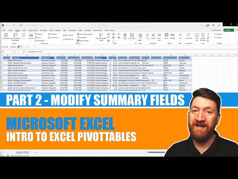 Introduction to Modifying Excel PivotTable Fields - Part 2