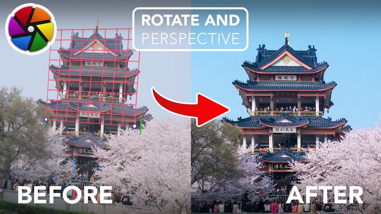 Perspective and Rotate Tool in Darktable | Make Architecture Lines Straight Again