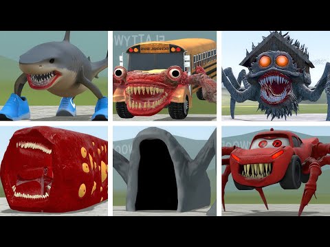 SEA EATER, TRALALERO TRALALA, INFECTED THOMAS EXE,TRAIN EATER VS ALL TREVOR HENDERSON BATTLE In GMOD