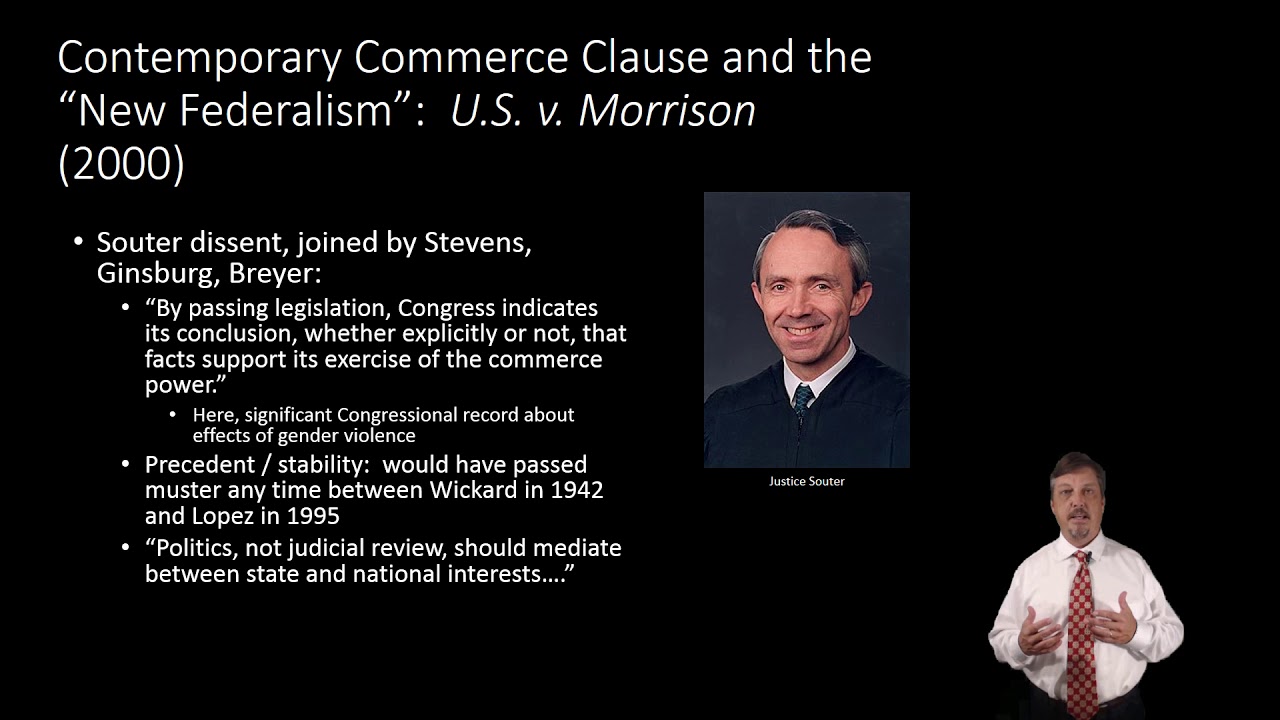 Constitutional Law:  Modern Commerce Clause